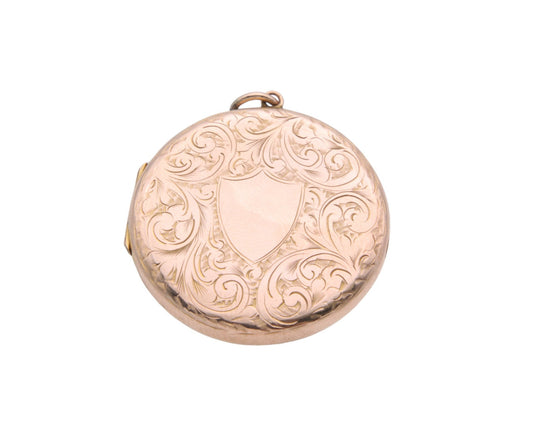 Antique 9ct Gold Chased Locket
