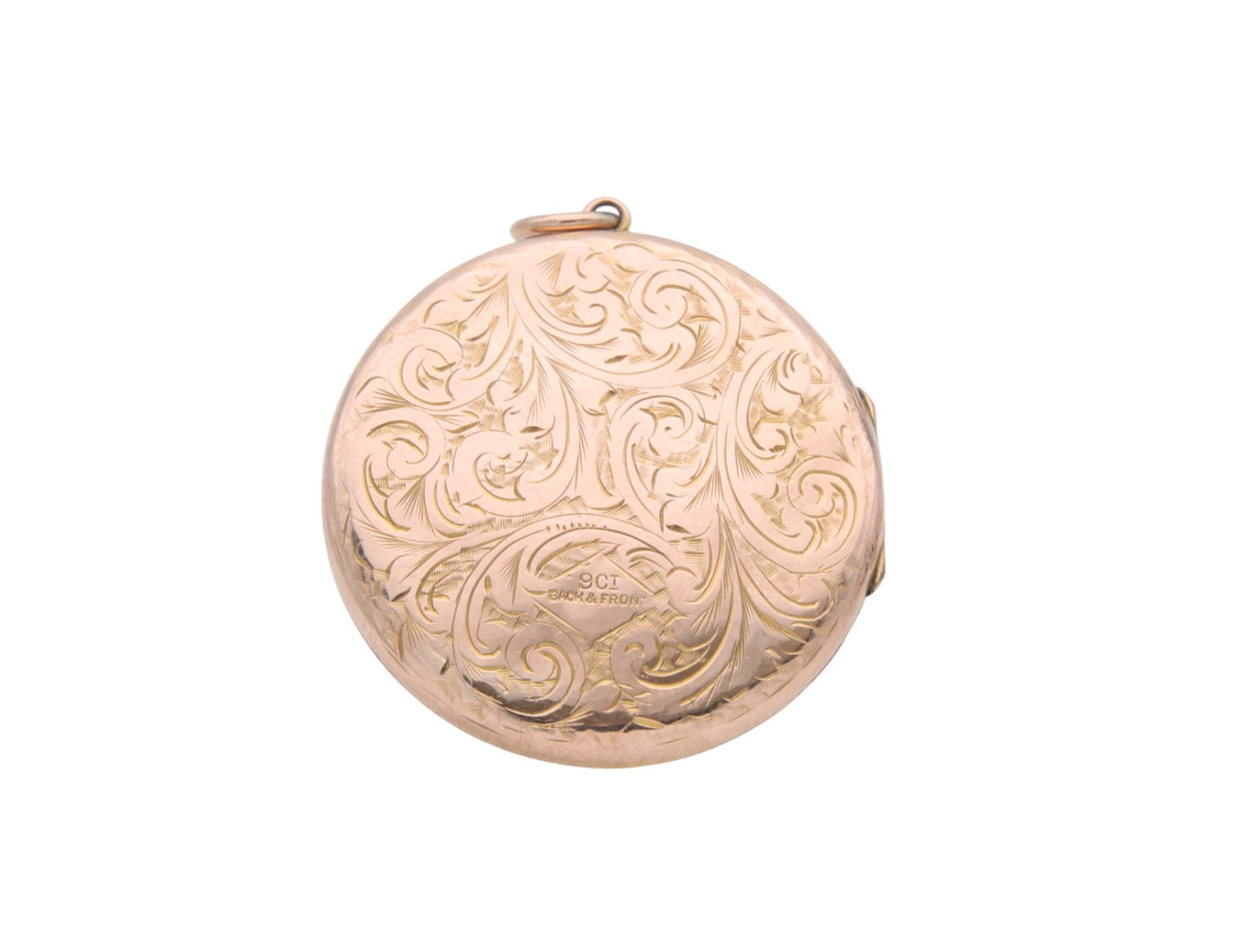 Antique 9ct Gold Chased Locket