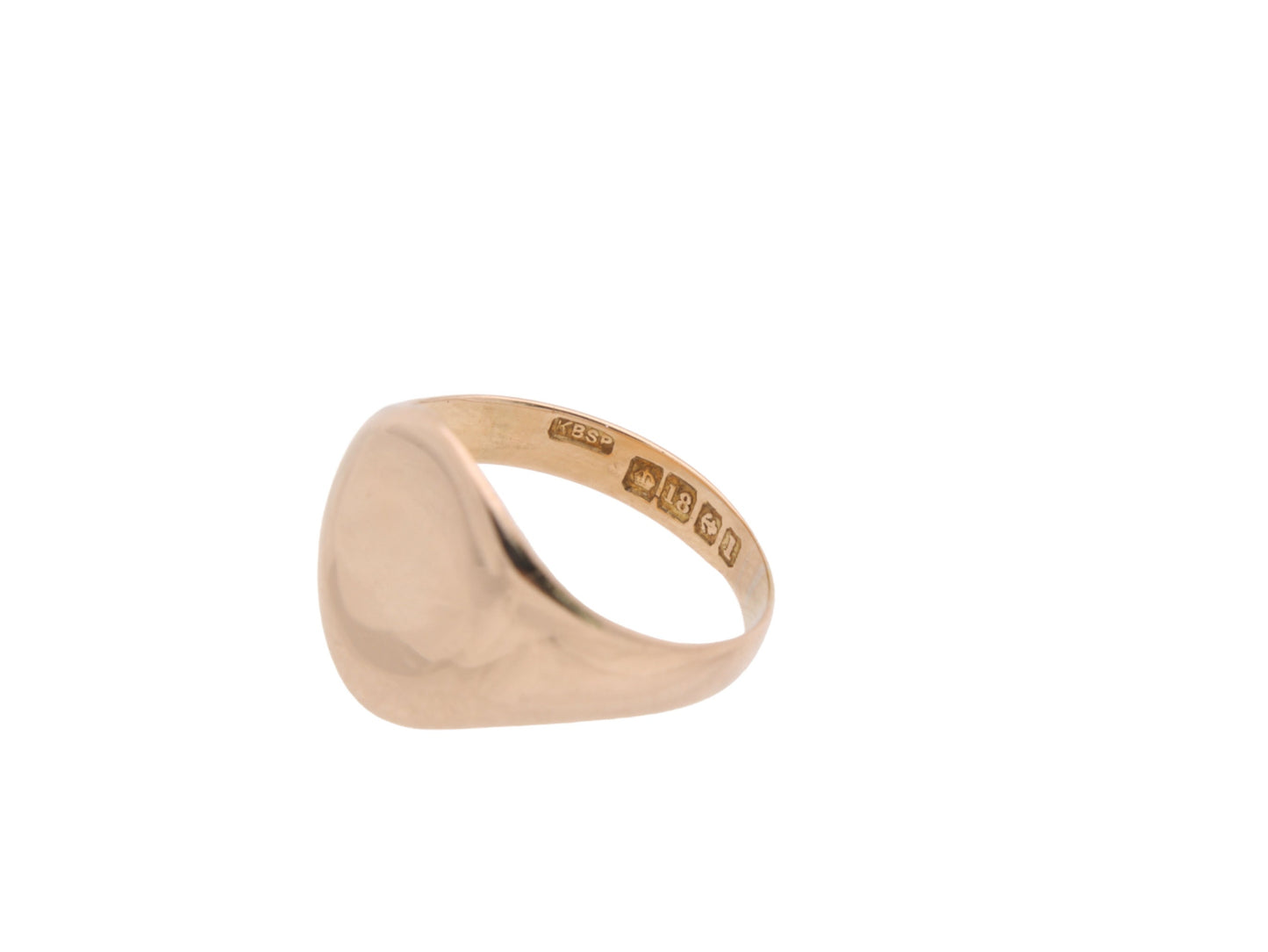 Antique 18ct Rose Gold Signet Ring, 1910