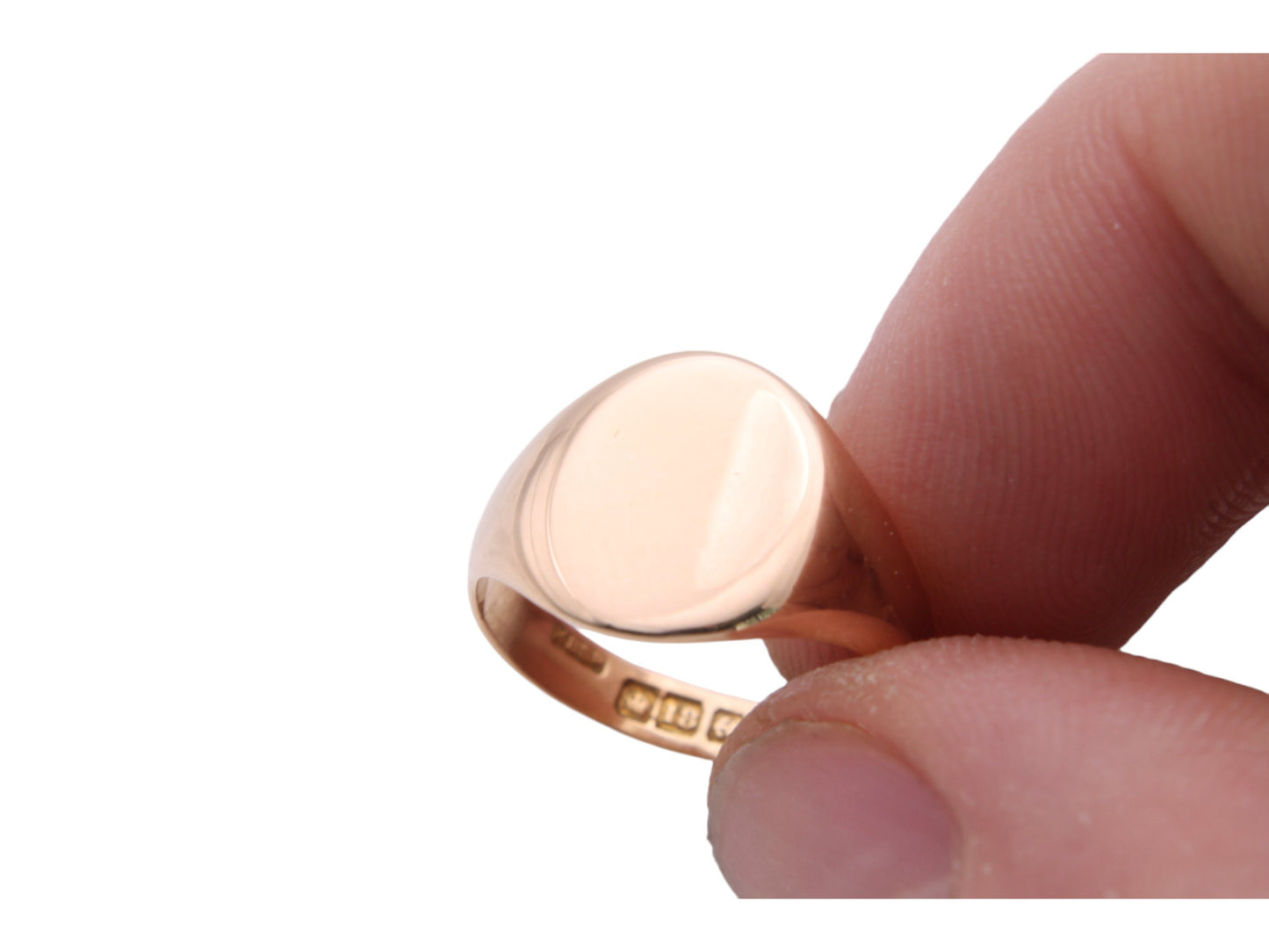 Antique 18ct Rose Gold Signet Ring, 1910