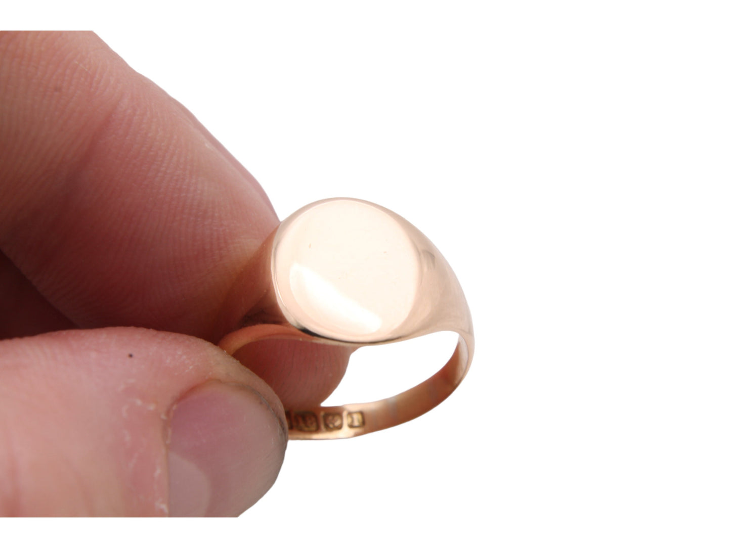 Antique 18ct Rose Gold Signet Ring, 1910