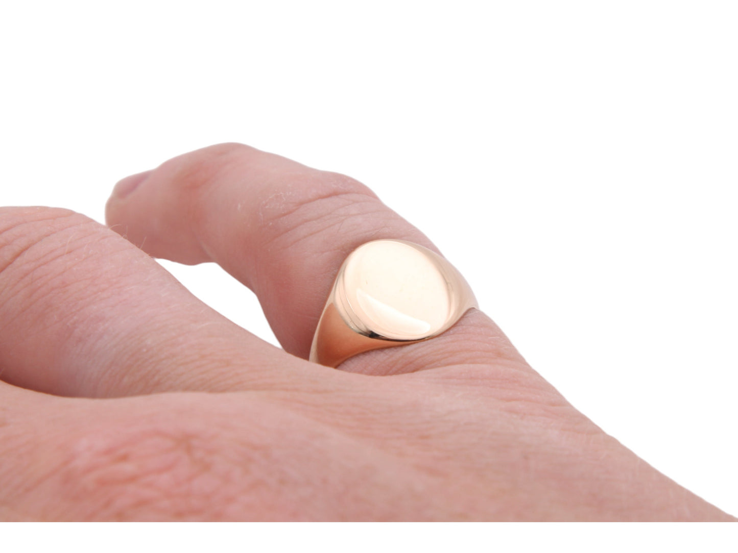 Antique 18ct Rose Gold Signet Ring, 1910