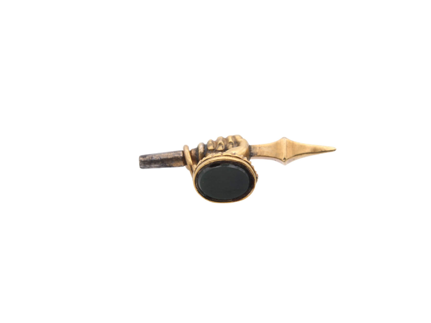 Antique 15ct Gold Clenched Fist Hand Pendant Watch Key