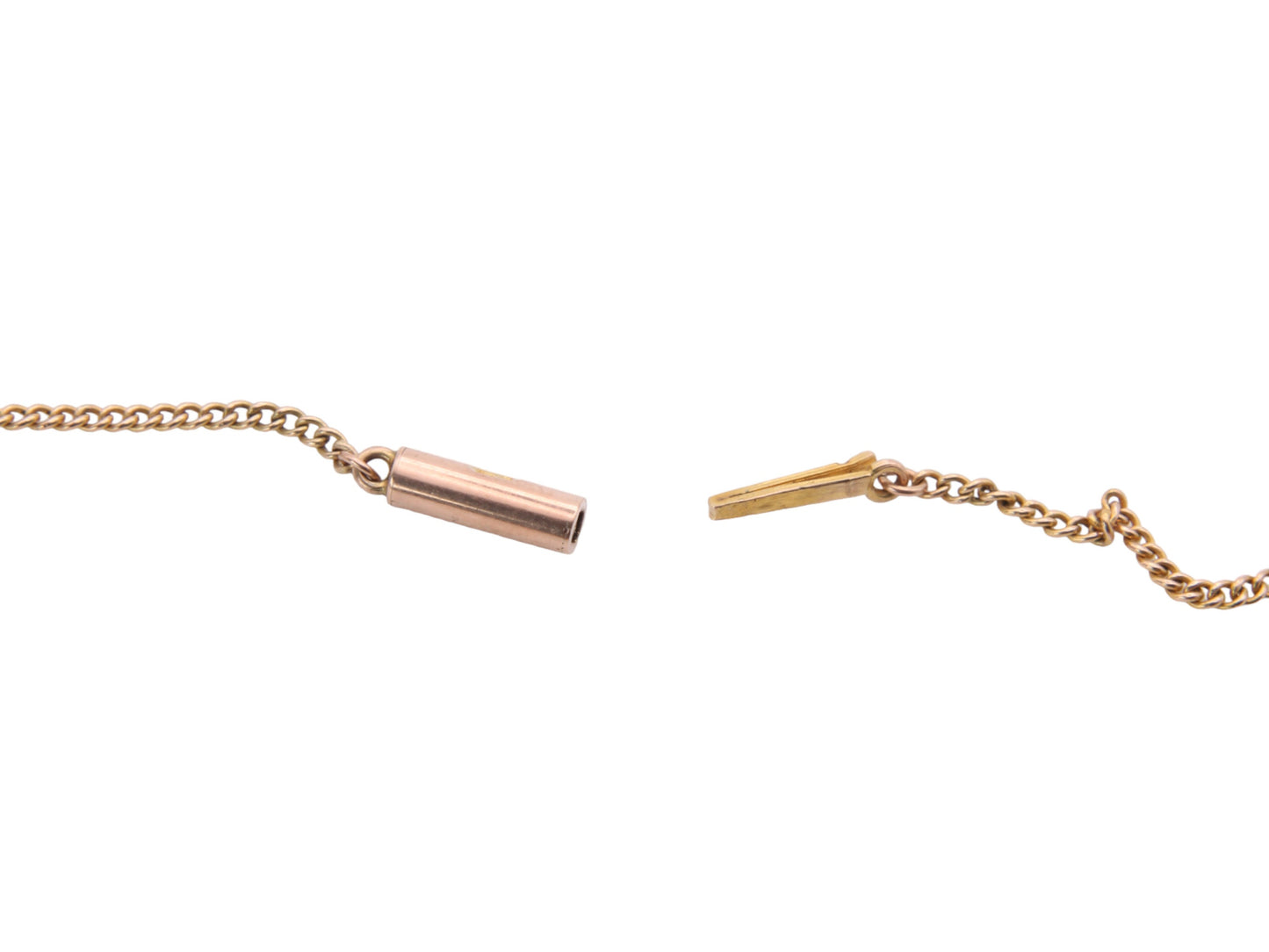 Antique 9ct Gold Curb Link Necklace