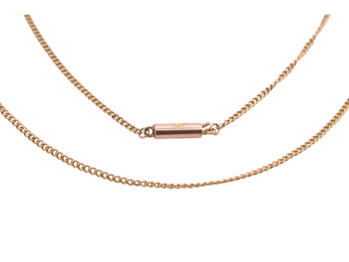 Antique 9ct Gold Curb Link Necklace