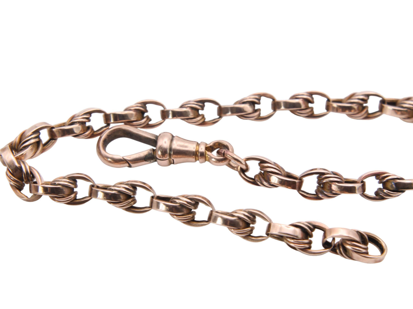 Antique 9ct Gold Lovers Knot Link Bracelet