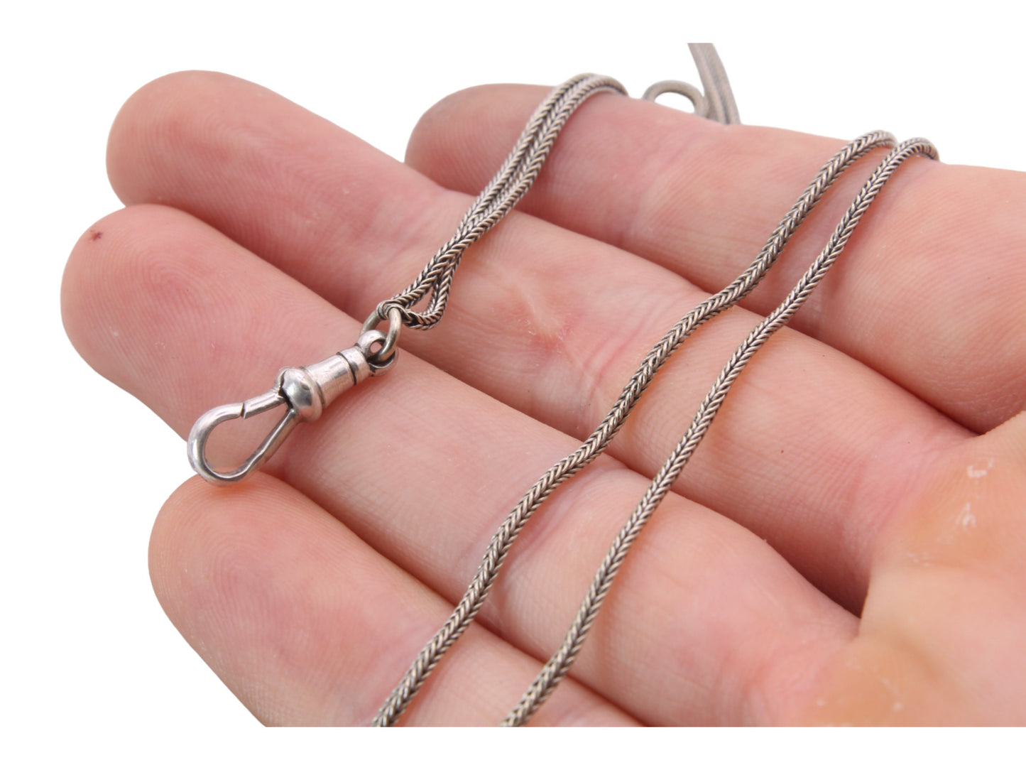 Antique Silver Foxtail Link Long Guard