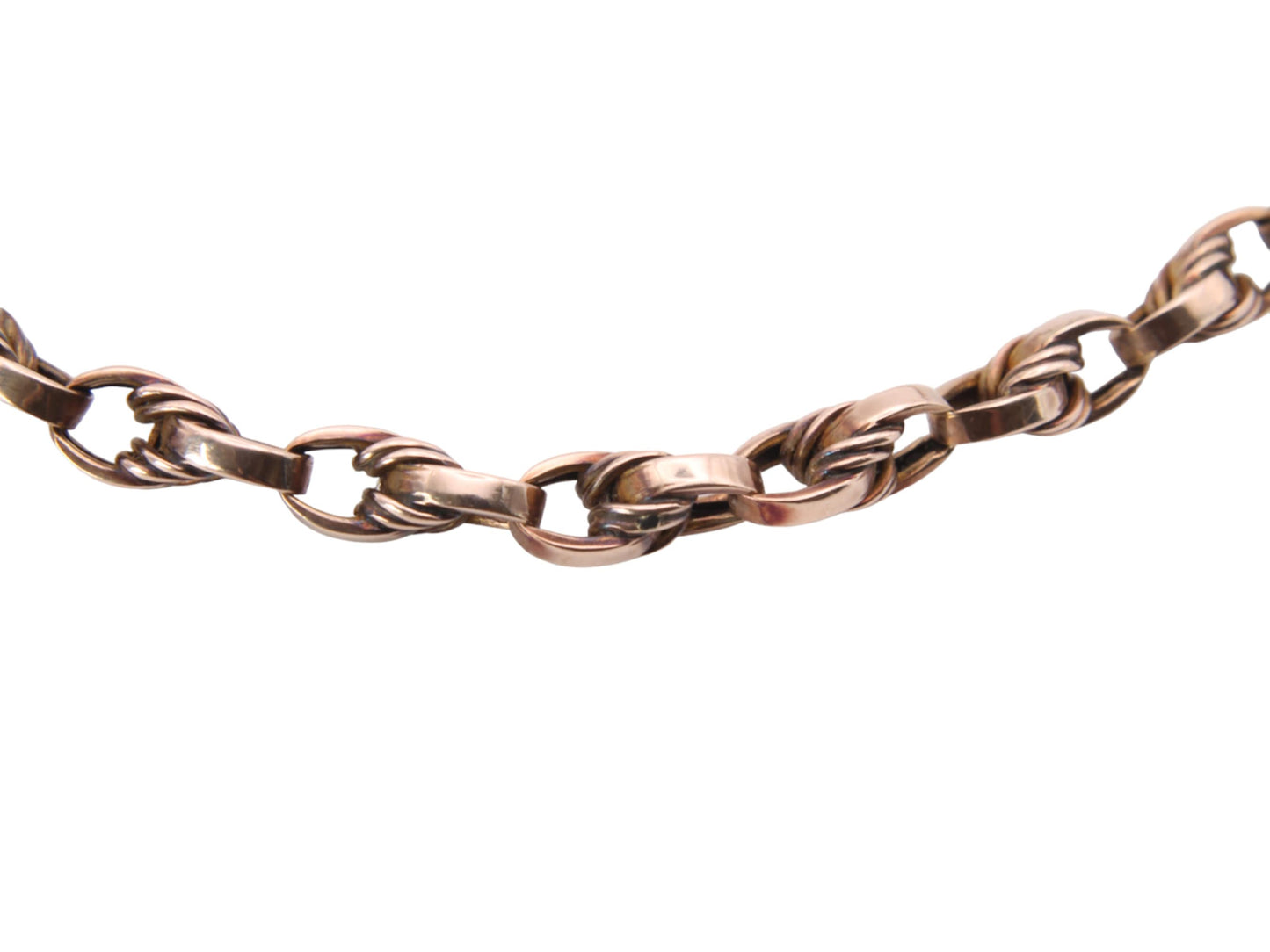 Antique 9ct Gold Lovers Knot Link Bracelet