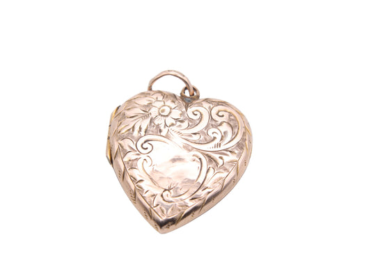 Antique 9ct Gold Heart Locket