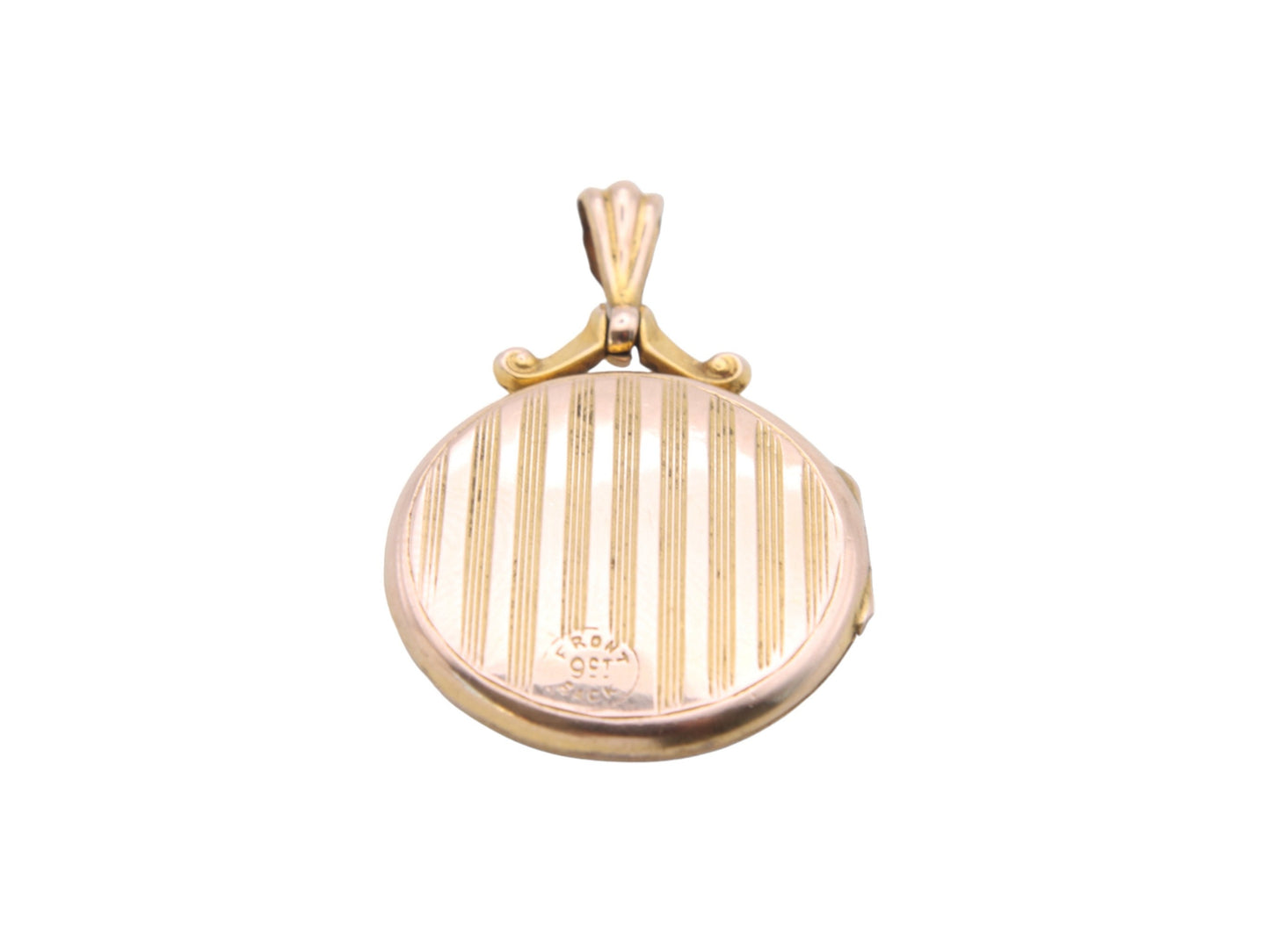 Antique Edwardian 9ct Gold Back & Front Locket