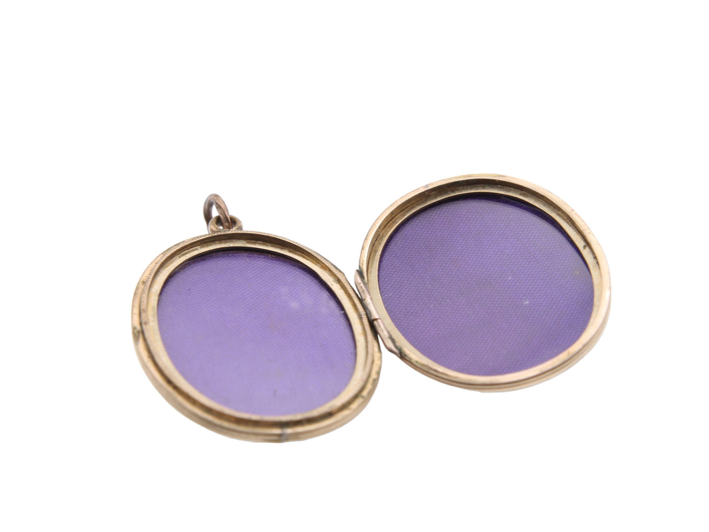 Antique 9ct Gold Black Enamel Forget-Me-Not Locket c.1860