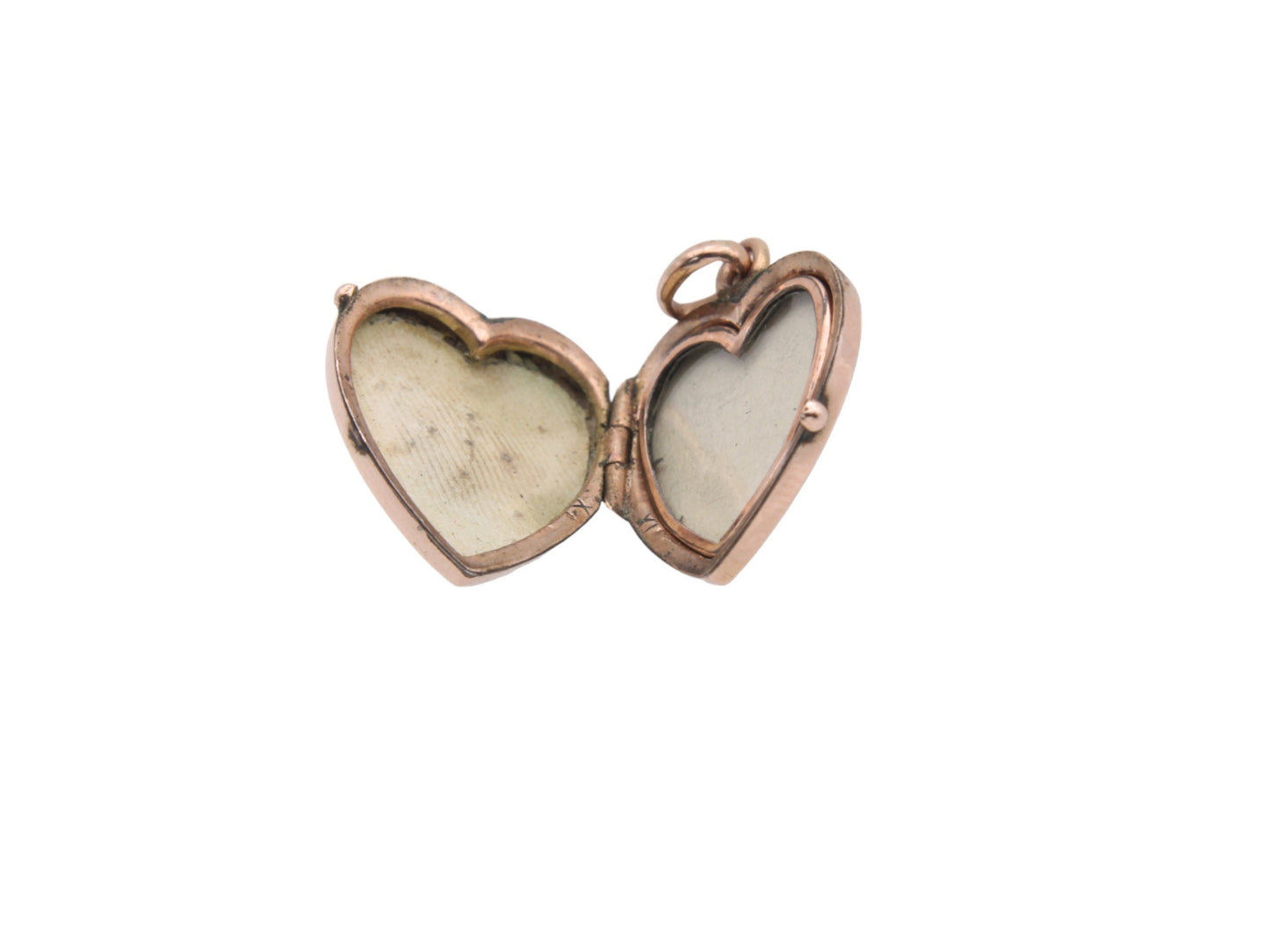 Antique 9ct Gold Pearl Forget-Me-Not Heart Locket