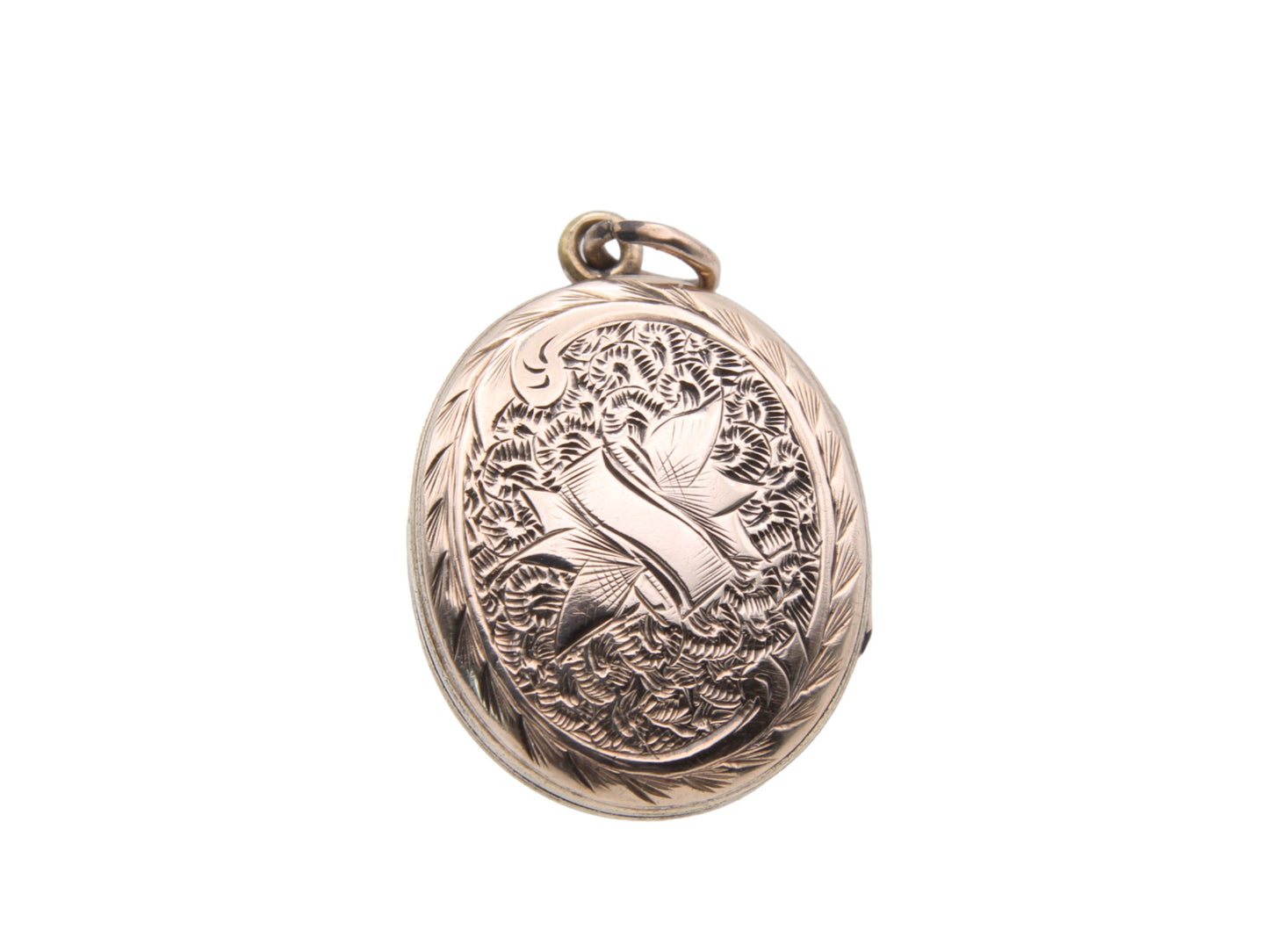 Antique Victorian 9ct Gold Oval Locket