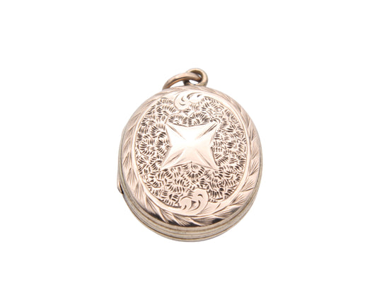 Antique Victorian 9ct Gold Oval Locket