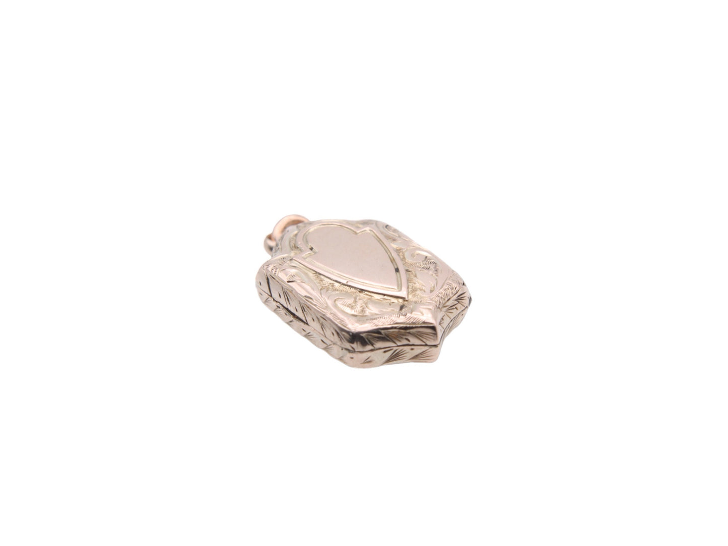 Antique Victorian 9ct Gold Shield Shaped Locket