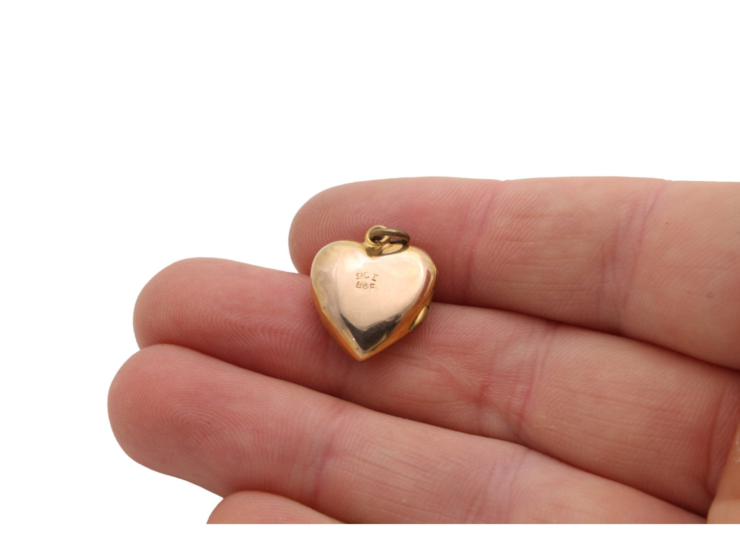 Antique 9ct Yellow Gold Heart Locket