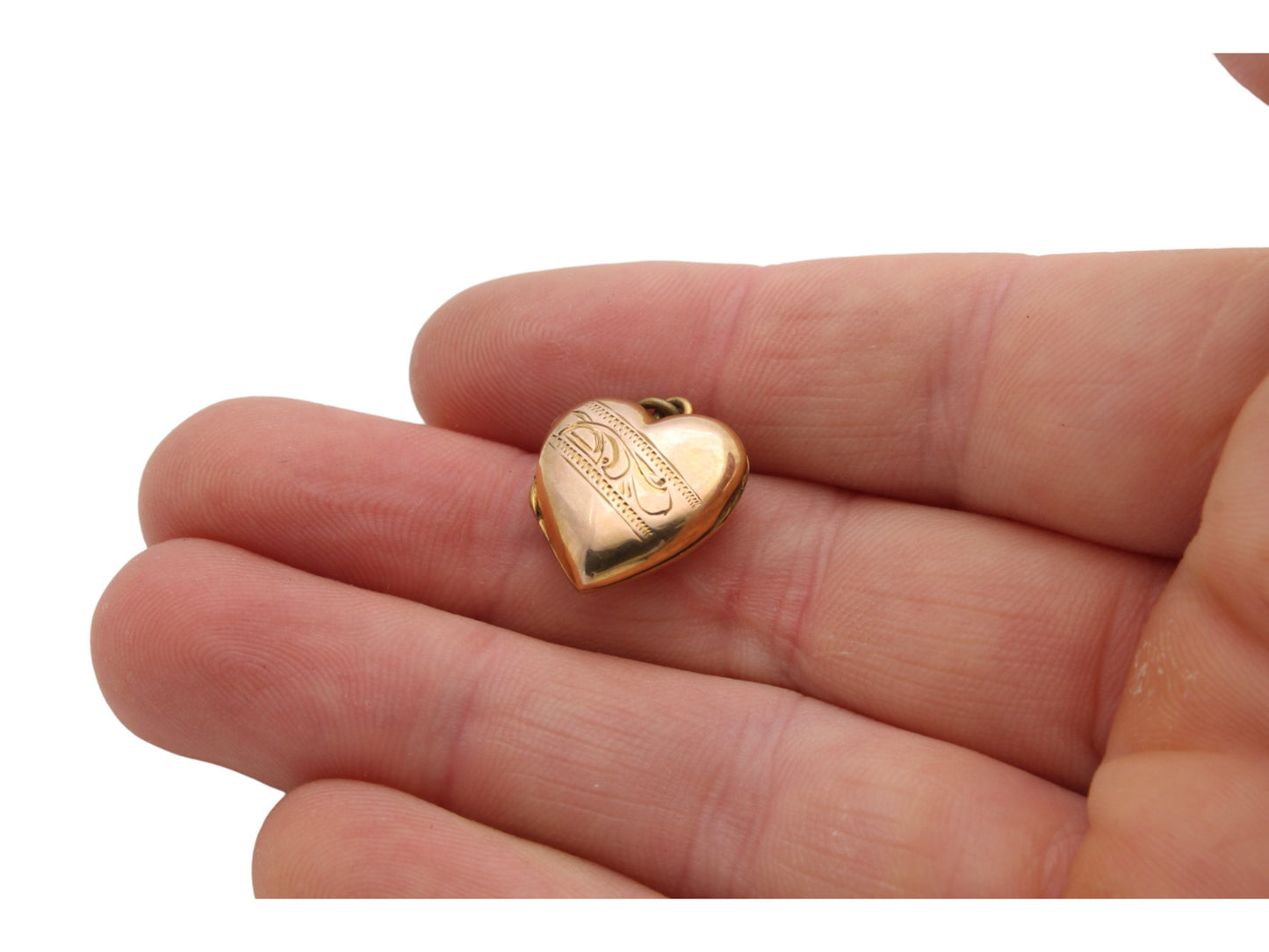 Antique 9ct Yellow Gold Heart Locket