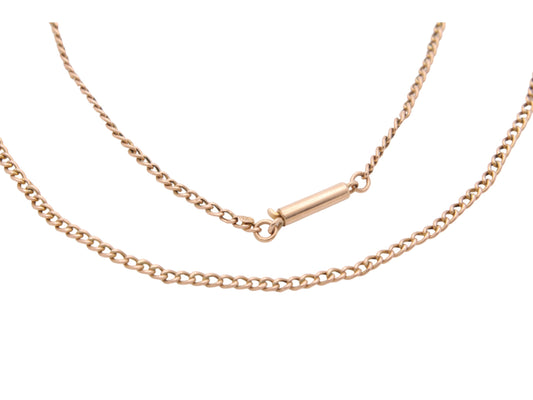 Antique 15ct Gold Curb Link Necklace