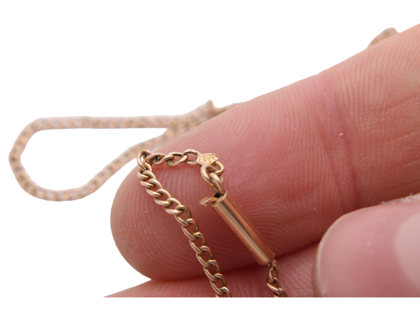 Antique-15ct-Gold-Curb-Link-Necklace