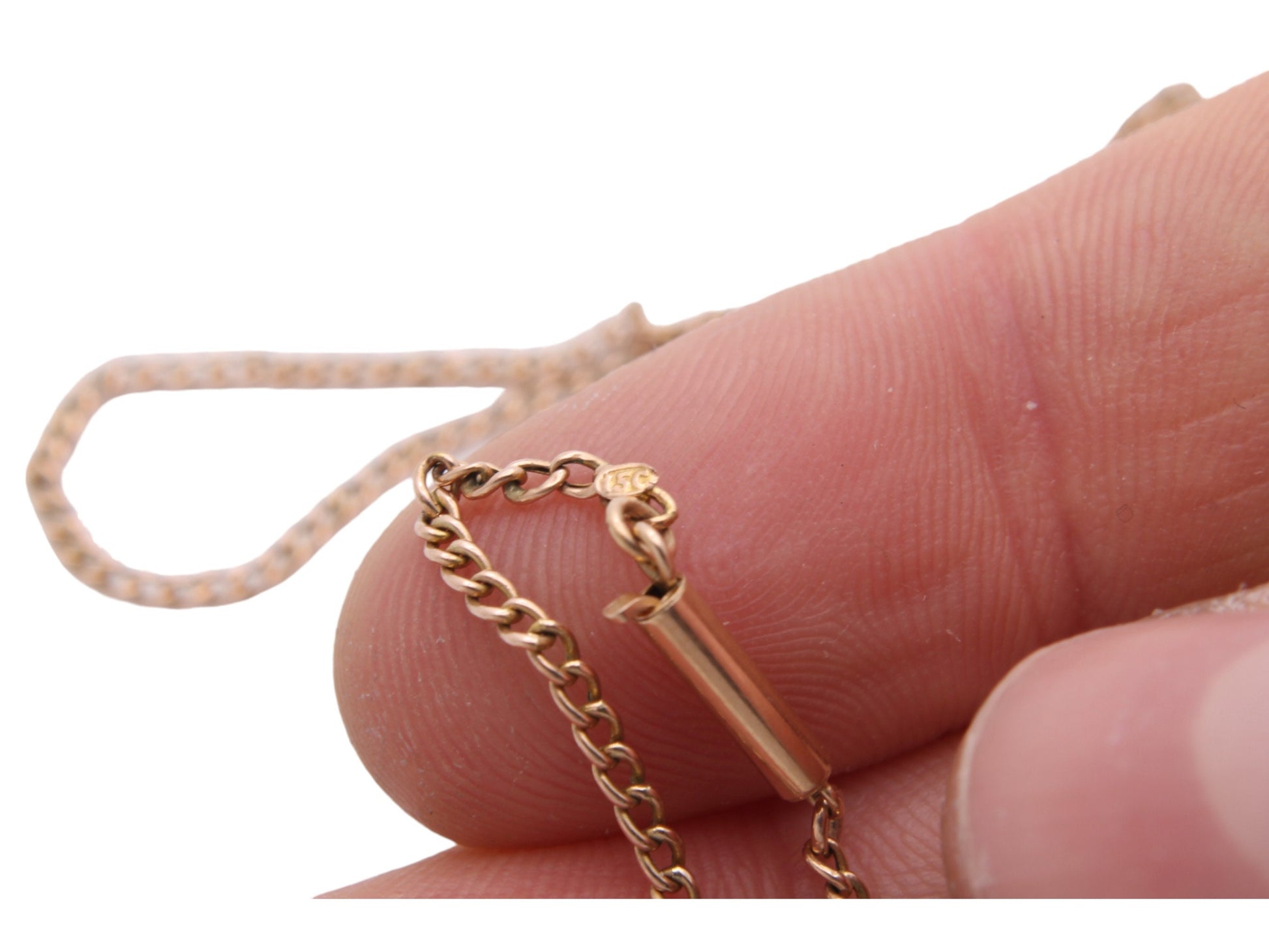 Antique-15ct-Gold-Curb-Link-Necklace