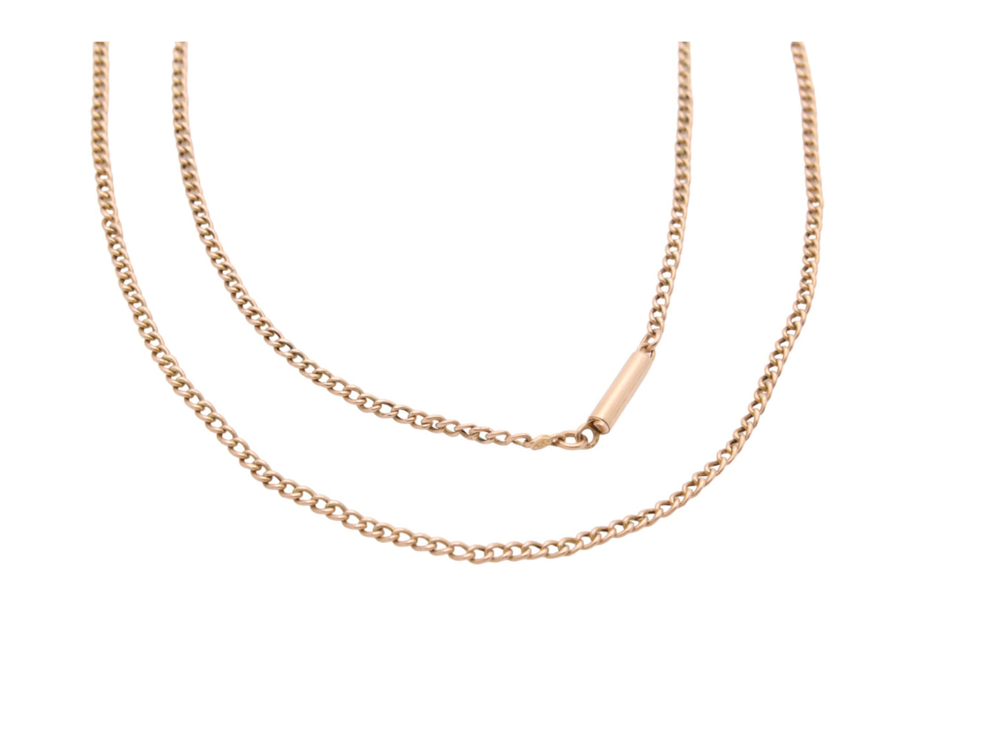 Antique 15ct Gold Curb Link Necklace