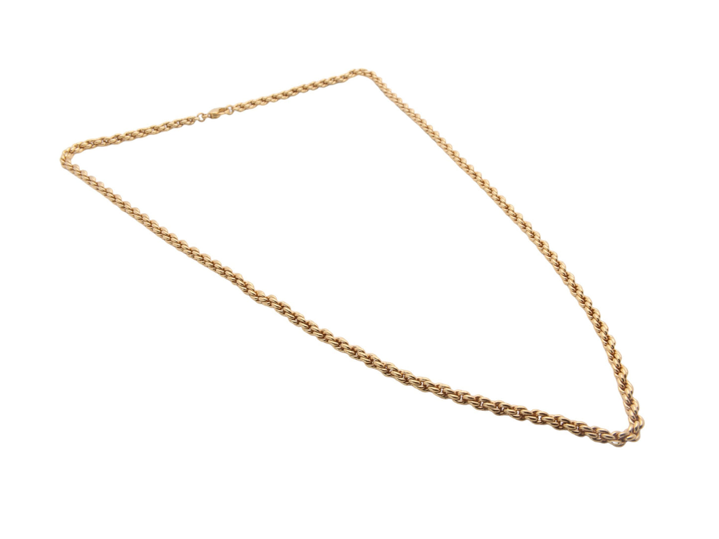 Vintage Christian Dior 18ct Gold Plated Rope Necklace