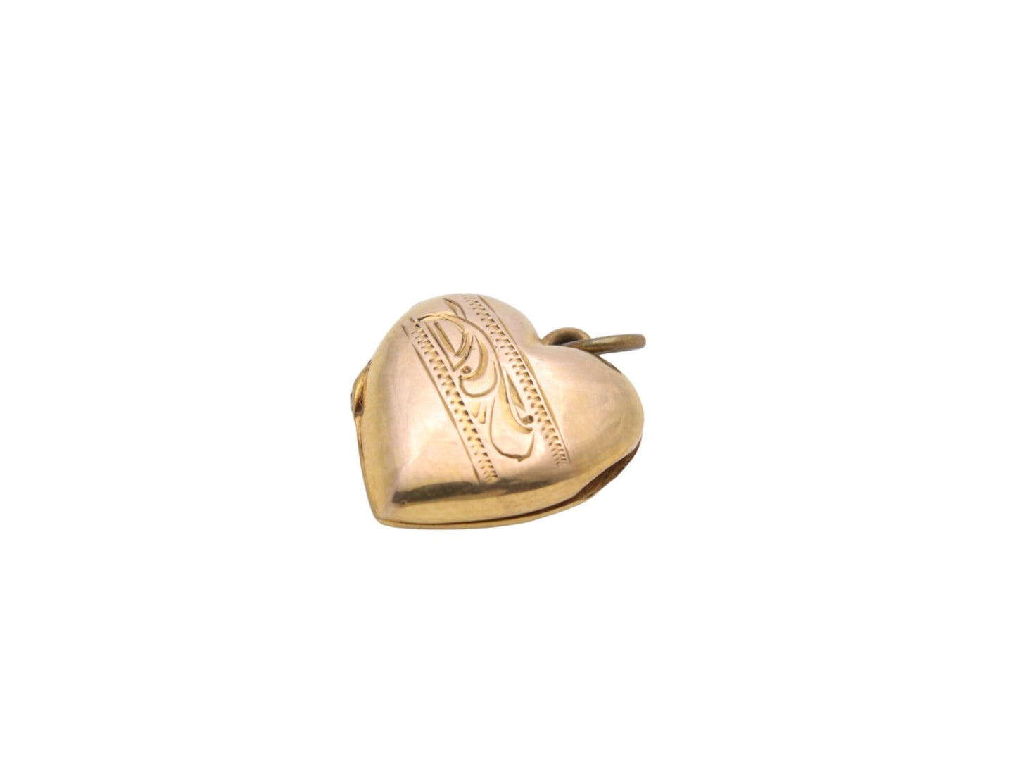 Antique 9ct Yellow Gold Heart Locket