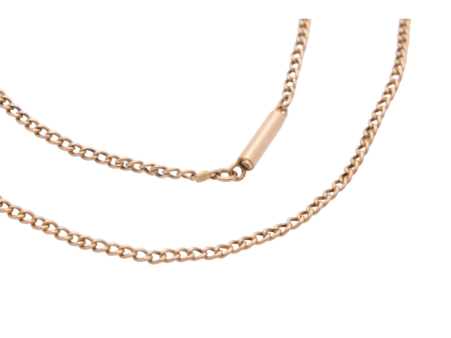 Antique 15ct Gold Curb Link Necklace