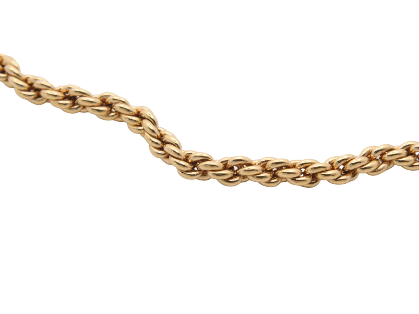 Vintage Christian Dior 18ct Gold Plated Rope Necklace