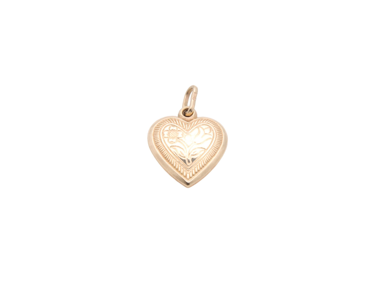 Vintage 9ct Gold Heart Charm/Pendant