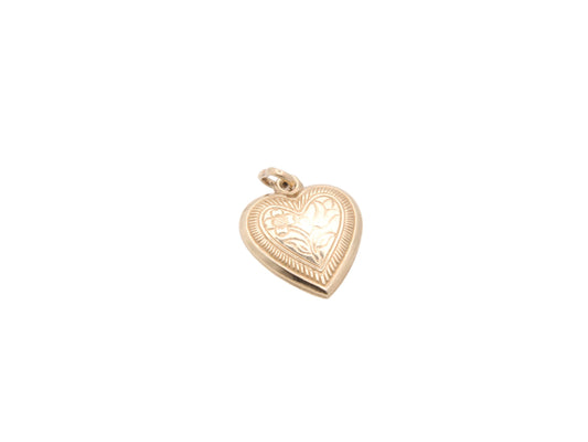 Vintage 9ct Gold Heart Charm/Pendant