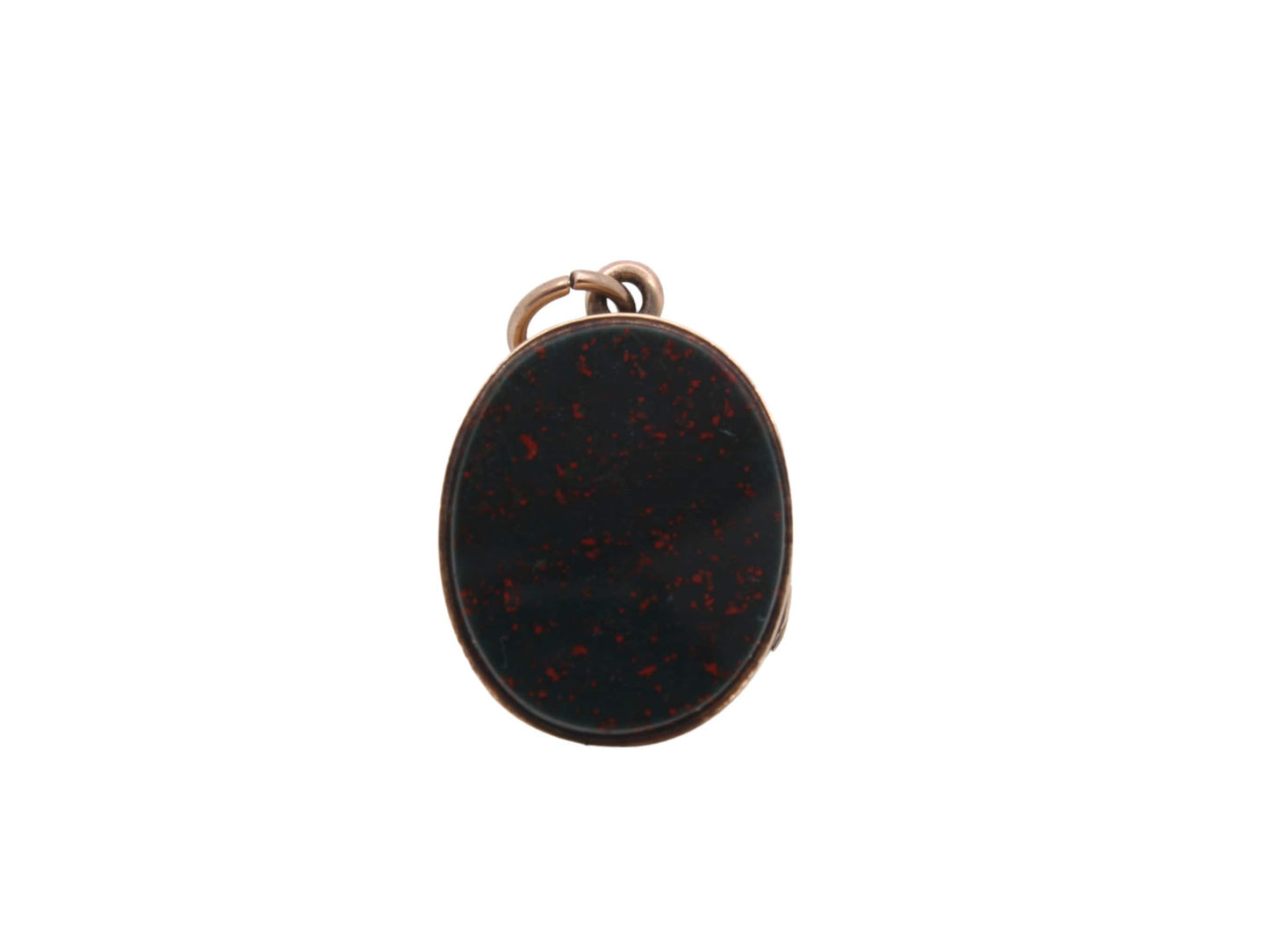 Antique 12.5ct Gold Bloodstone Locket, 1870