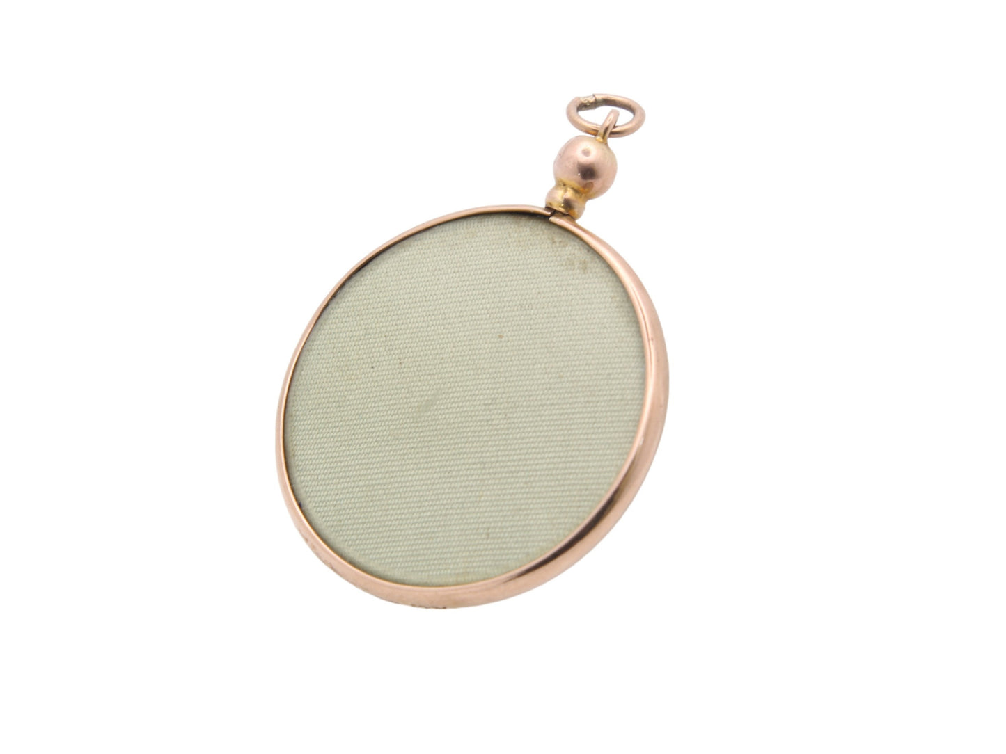 Antique 9ct Gold Open Face Locket Pendant