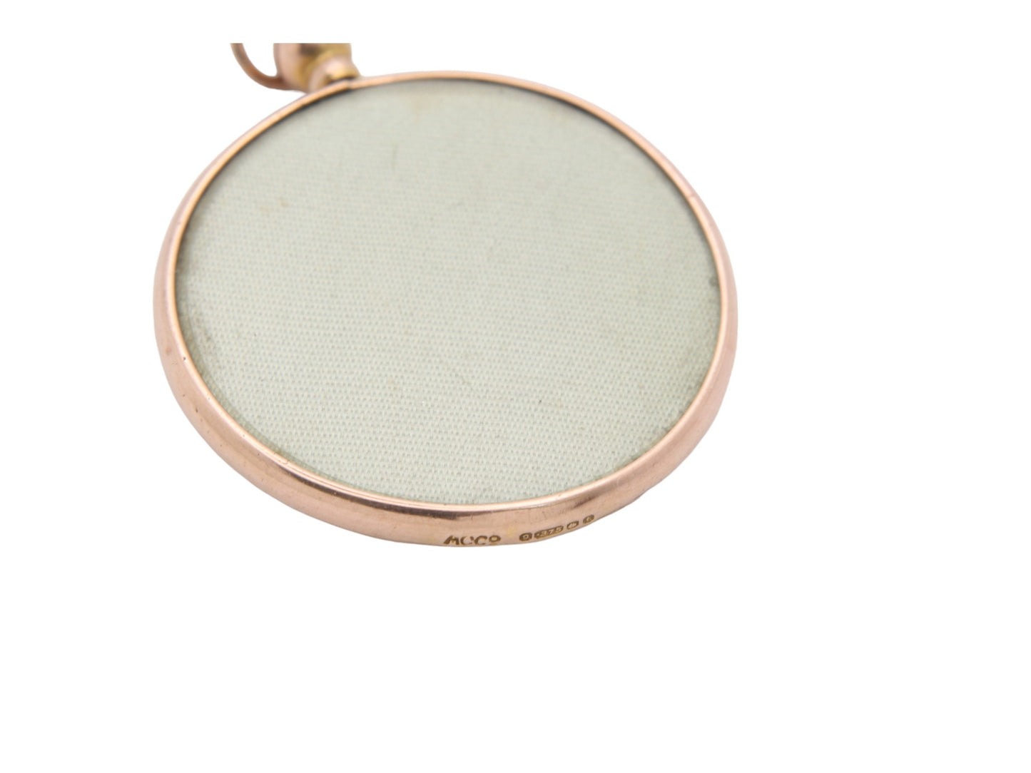 Antique 9ct Gold Open Face Locket Pendant