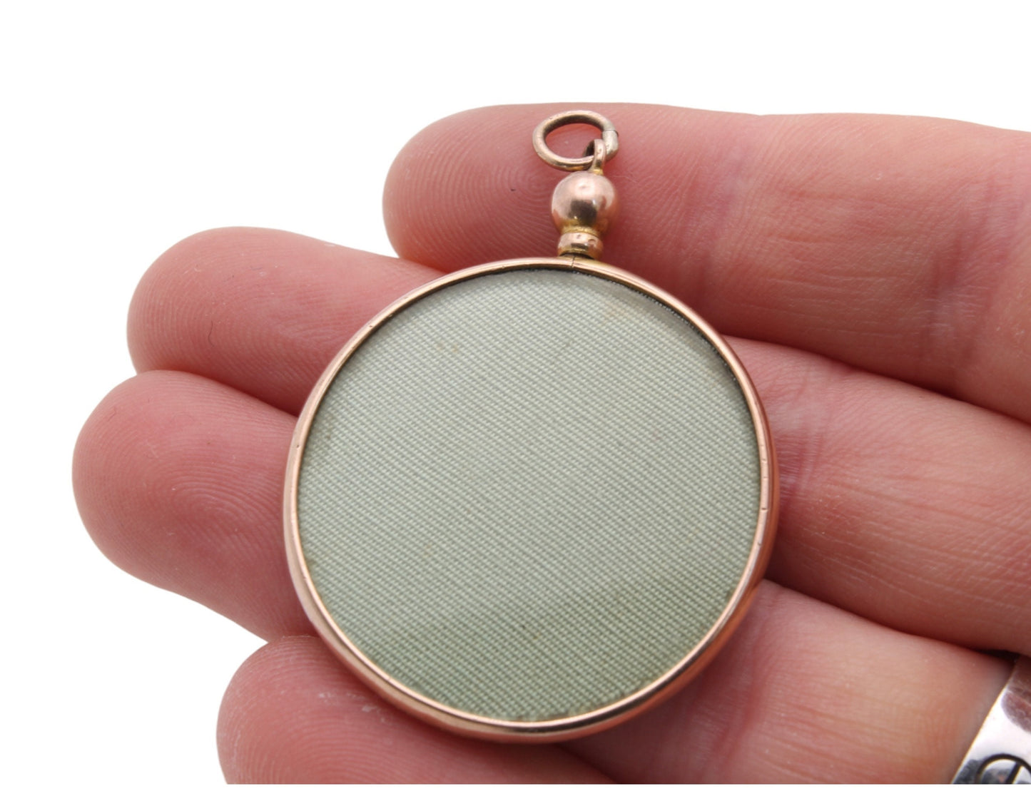 Antique 9ct Gold Open Face Locket Pendant
