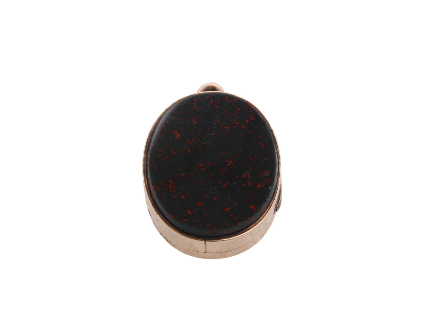 Antique 12.5ct Gold Bloodstone Locket, 1870