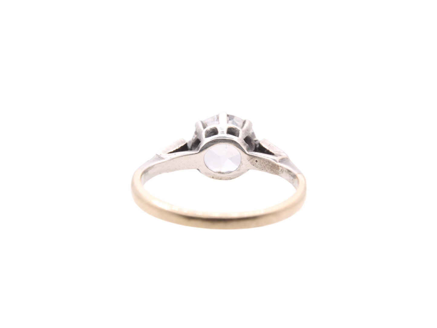 Vintage 9ct Gold Paste Solitaire Ring