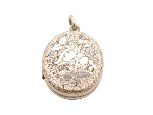 Antique 9ct Gold Tulip Locket