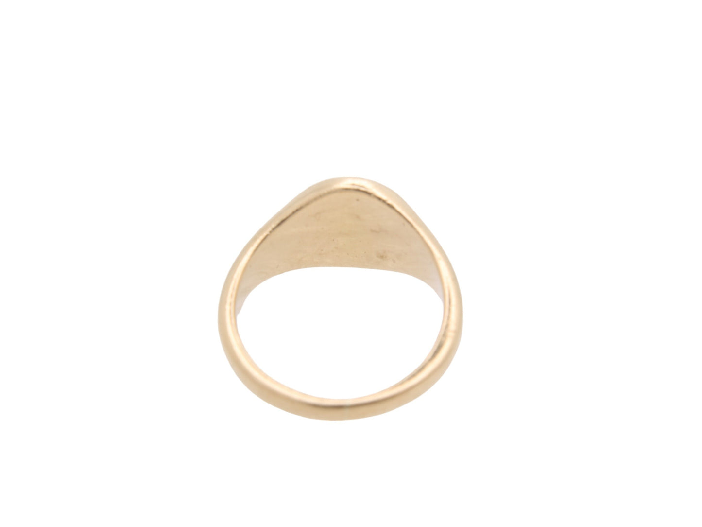 Vintage 18ct Yellow Gold Intaglio Signet Ring Horse Head Crest