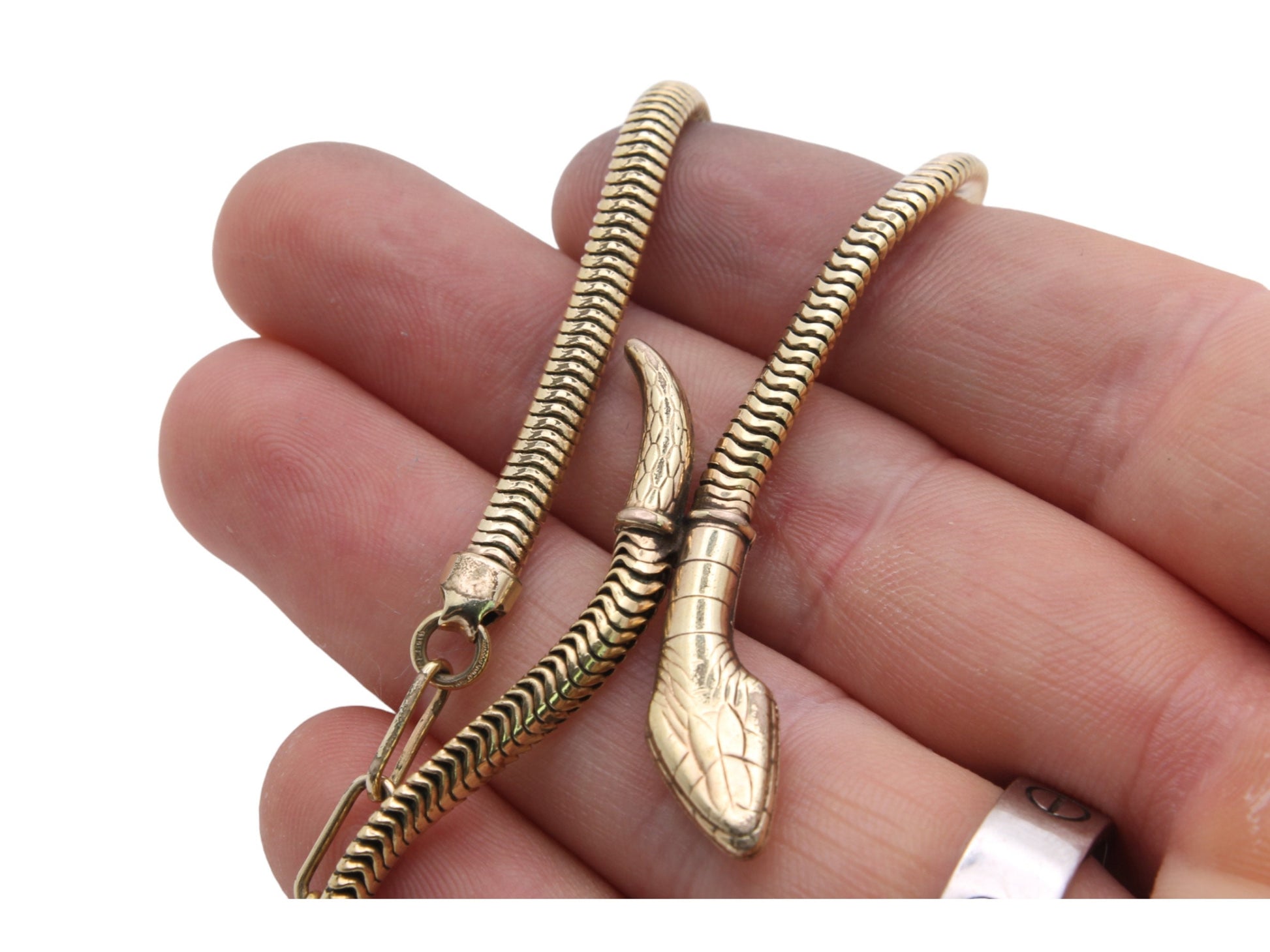 Vintage-9ct-Rolled-Gold-Snake-Necklace