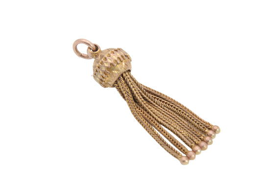 Antique 9ct Gold Tassel Pendant Charm