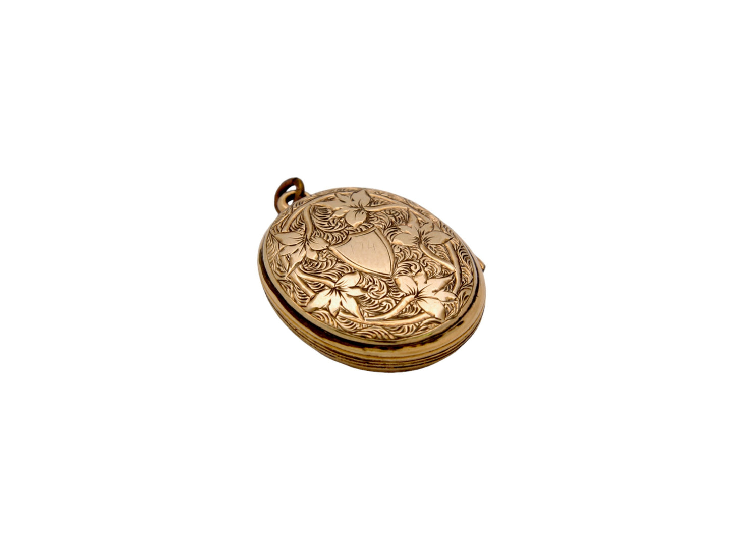 Antique 9ct Gold Black Enamel "In Memory Of" Locket c.1860