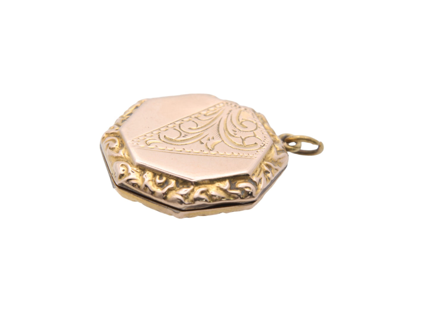 Antique 9ct Gold Octagon Locket