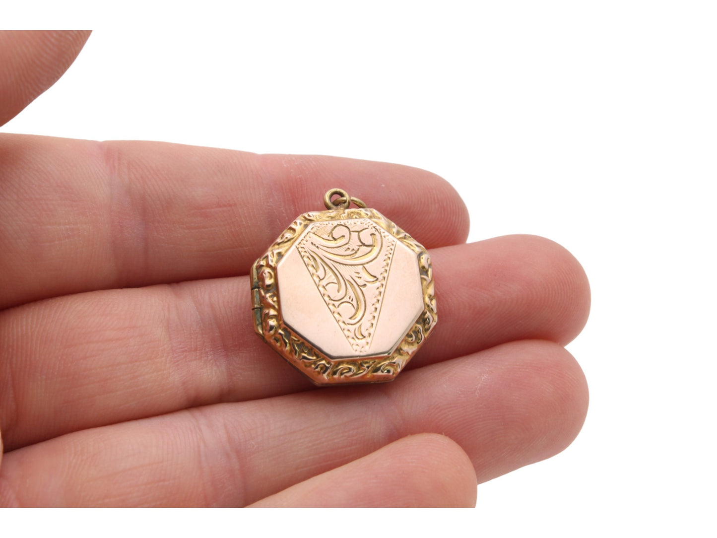 Antique 9ct Gold Octagon Locket