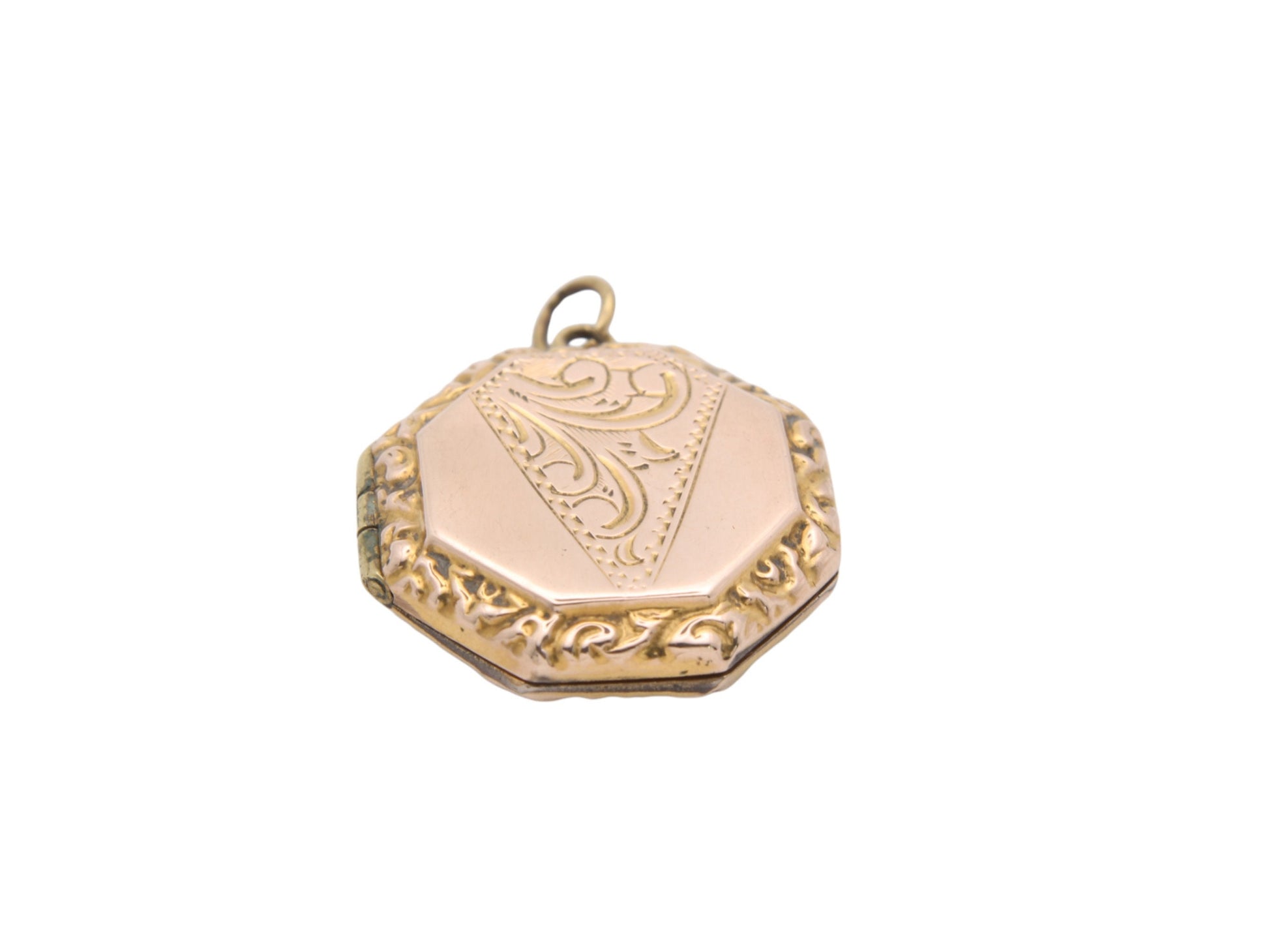 Antique-9ct-Gold-Octagon-Locket