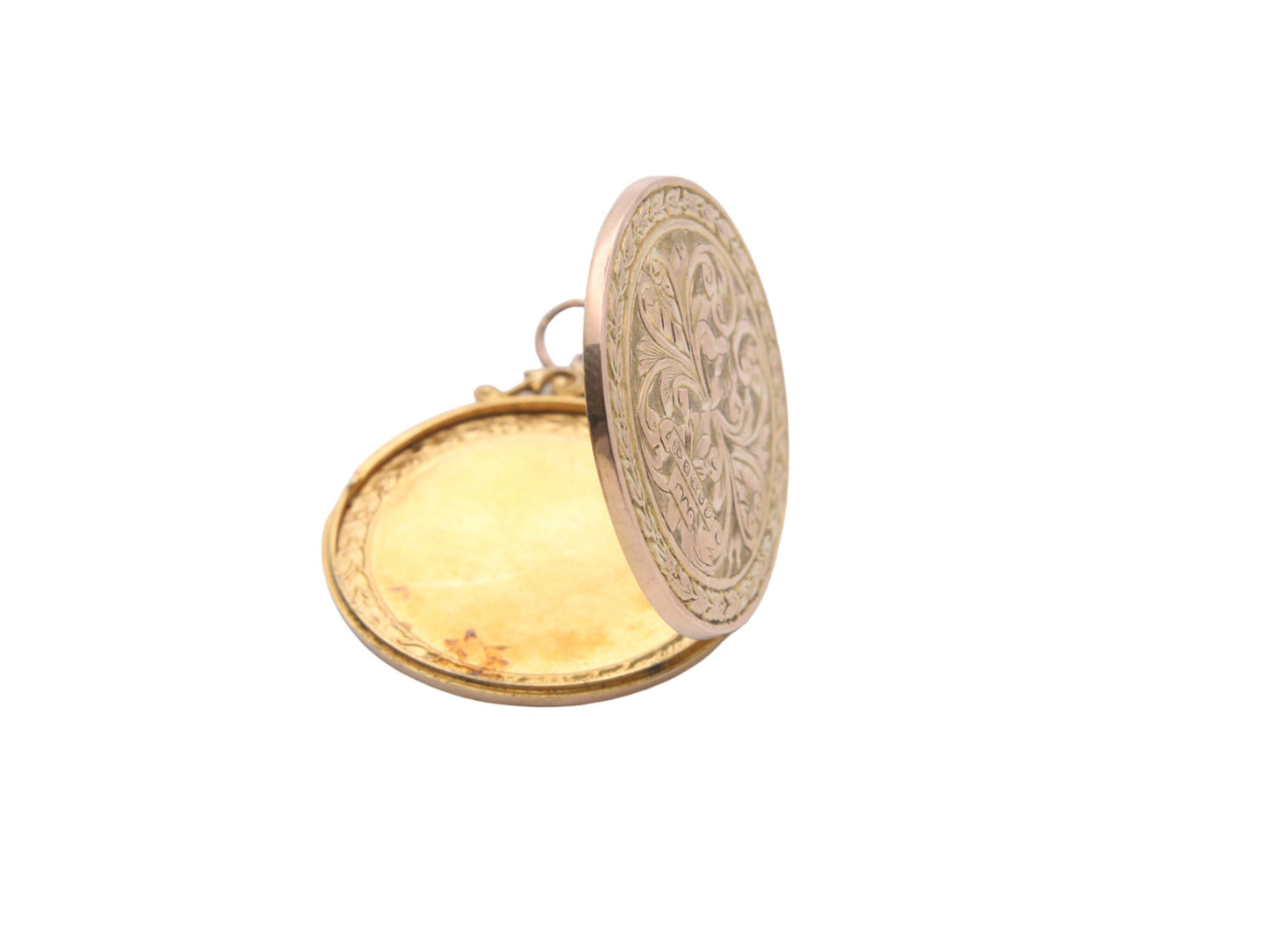 Antique 9ct Gold Engraved Locket