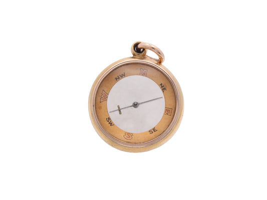 Antique 18ct Gold Compass Pendant Fob