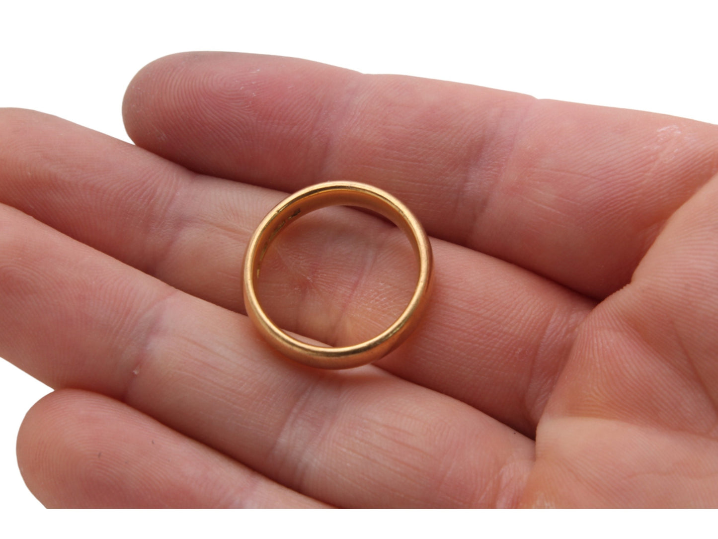 Vintage 22ct Gold Wedding Band Ring, 8.6g, 1954