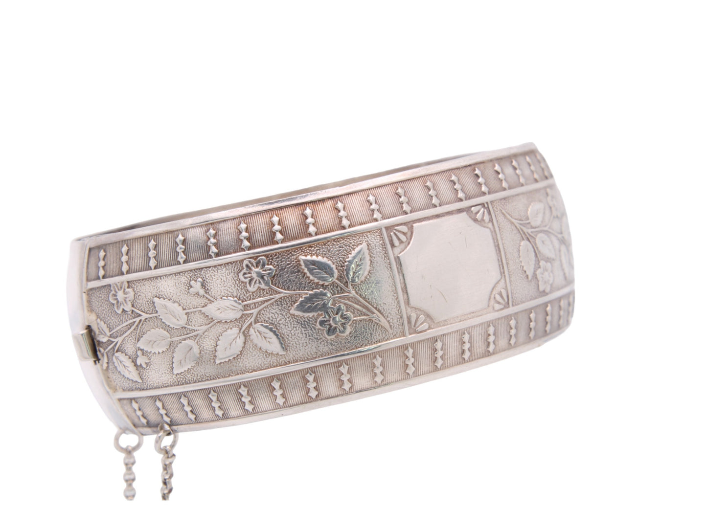 Antique Sterling Silver Decorative Bangle