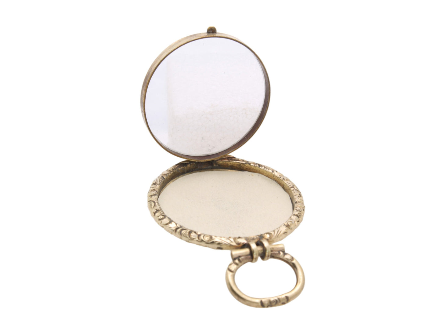 Antique 9ct Rolled Gold Open Face Locket Pendant